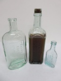 Three Medicine and Chemist Bottles