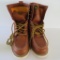 Leather John Deere Lace Up Work Boots, Style #50183, Size 12M