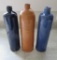 Three Stoneware bottles