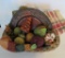 Harvest Decorative lot with beaded fruit