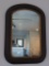 Early cathedral shape arch wall mirror, 22