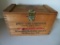 Winchester Small Arms Wooden Ammunition box, hinged top,