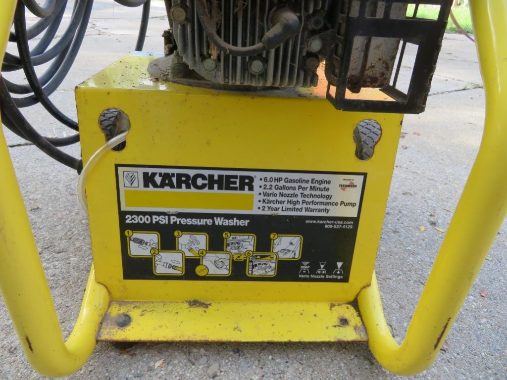 Tecusem 6 hp Karcher Power Pressure Washer, needs work | Online Auctions |  Proxibid