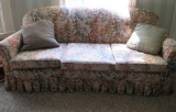 Floral Upholstered Sofa