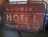Country Hotel Sign