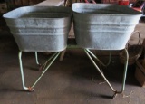 Galvanized Wash Tubs with Stand