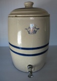 4 Gallon stoneware Crown banded water cooler