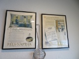 Soap Saver and Lux and Naptha framed Advertising