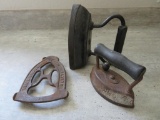 Two Sad Irons and Trivet