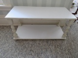 Two tier wooden painted table