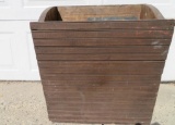 Wainscott wood bin, 24 1/2