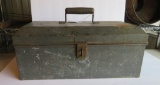 Metal box with wood handle, 19