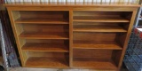 6 1/2' Oak bookcase with adjustable shelves