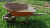 Metal wheelbarrow