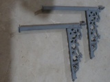 Metal shelf brackets, 13