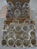 Assorted Canning Jars, half gallon and wide mouth quarts