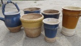 Rowe Pottery planters, all are used and may have chips and wear