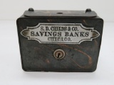 S.D. Childs & Co. Savings Banks Chicago Bank with handle
