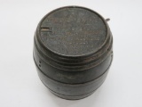 3 Coin Registering Barrel Shaped Bank