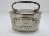 Sheboygan Loan & Trust Company, Sheboygan, Wis. Portable Safe Oval Bank