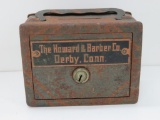 The Howard & Barber Co., Derby, Conn. Bank with handle