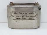 Schutte & Quilling Bank, Savings Department, Menominee, Wis. Oval Bank