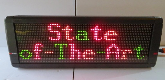 28" Alpha LED Indoor Sign, 7080C120, tri color