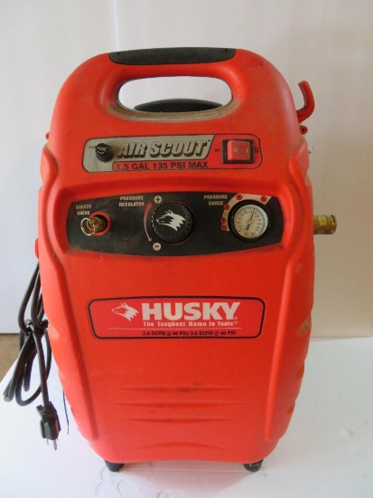 Husky Air Scout compressor, 1.5 gal 135 PSI