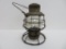 Soo Line Railroad lantern, embossed globe, Adams Westlak DM & N Railway