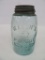 Keystone Mason's Jar, Pat Nov 30 1858, Midget canning jar