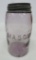 Lavendar Mason Jar, zinc lid, quart