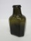 Early Olive Green bottle with string rim, snuff, 6
