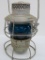 Adlake CMStP & P Railroad lantern, blue globe, 9 1/2