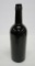 Large Antique Black glass spirits bottle, iron pontil, 10 3/4