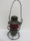 1925 Armspear New York ruby globe railroad lantern, SAL RR, 9