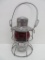 Alabama Railroad Adlake Lantern, ruby globe, 9 1/2