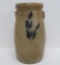 Gunther Sheboygan cobalt floral decorated churn, 16