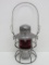 Adlake L & N Railroad Lantern, red globe, 9 1/2