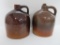 Two Stoneware Jugs, great color, 10