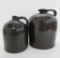 Two stoneware jugs, batter and shoulder jug