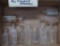 10 Milwaukee Pharmacy Bottles, clear, 3 1/2