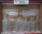 8 Milwaukee Pharmacy Bottles, clear, 4 1/2