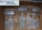 11 Milwaukee Pharmacy Bottles, clear, 3 1/2