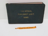 The Official Railway List 1890, book, 8 1/2