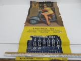 1963 Victor Calendar top, vintage pin up, 16