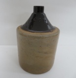 Cone top jug, Oct 3, 1882, two tone salt glaze, 11