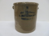 C. Hermann & Co Milwaukee cobalt lettered 3 gallon crock