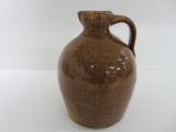 Onion skin glaze batter jug, attributed to Ontario pottery, 9