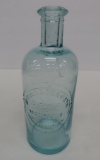 Widule & Conrath, Citrate of Magnesium bottle, aqua, double collar, slug plate, 7