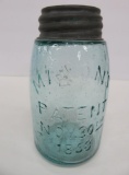Nov 30 1858 Mason Midget Jar, 5 1/2